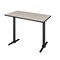 Cain Rectangle Cain Cafe Training Tables, 48 W, 24 L, 42 H, Wood, Metal Top, Maple MCTRCT4824PL - alternate 1